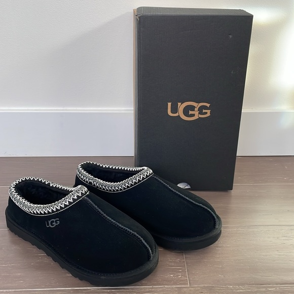 UGG Other - NWT UGG Men’s Tasman black Suede and Shearling Slippers. Price is firm.